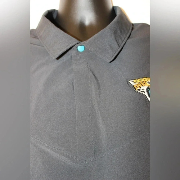 Men's Jacksonville Jaguars Nike Black Sideline UV Performance Polo Size XXL - Picture 8 of 13